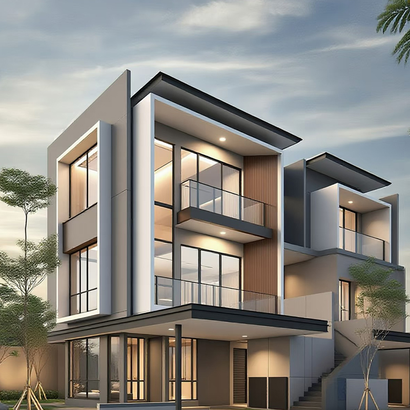 Tường rèm bằng nhôm dạng thanh